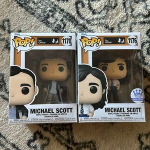 The Office Michael Scott Funko set of 2